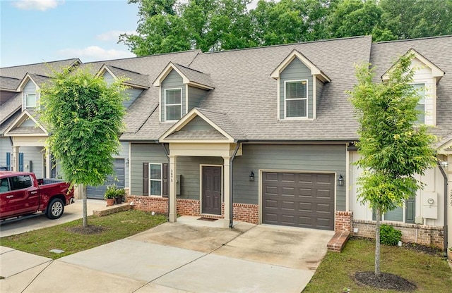 3875 Valley View Ct, Gainesville, GA 30501 - view of front of home featuring brick siding, concrete driveway, and a shingled roof