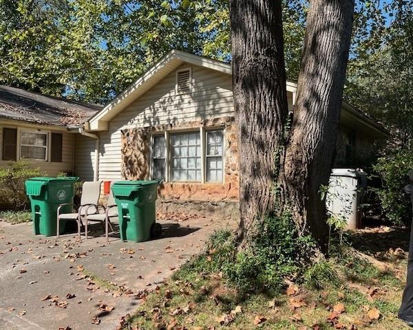 view of home's exterior featuring a patio area