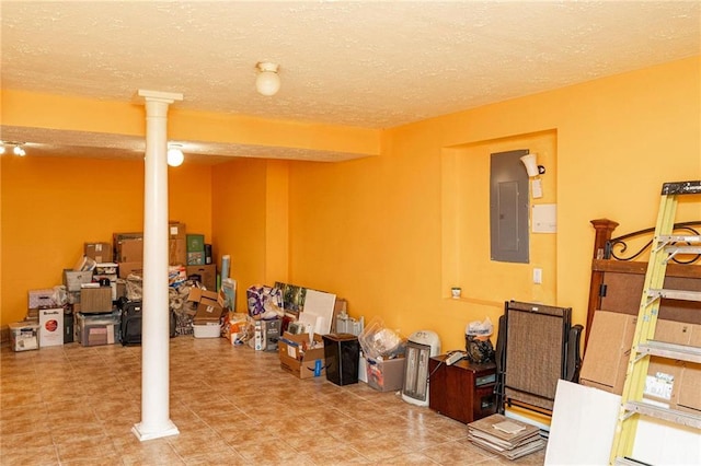 68 Paradise Pointe, Douglasville, GA 30134 - finished basement with electric panel and a textured ceiling