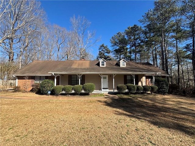 440 Ward Rd, Ellenwood, GA 30294 - view of front of house featuring covered porch and a front lawn