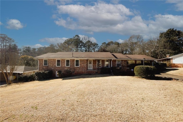 view of single story home