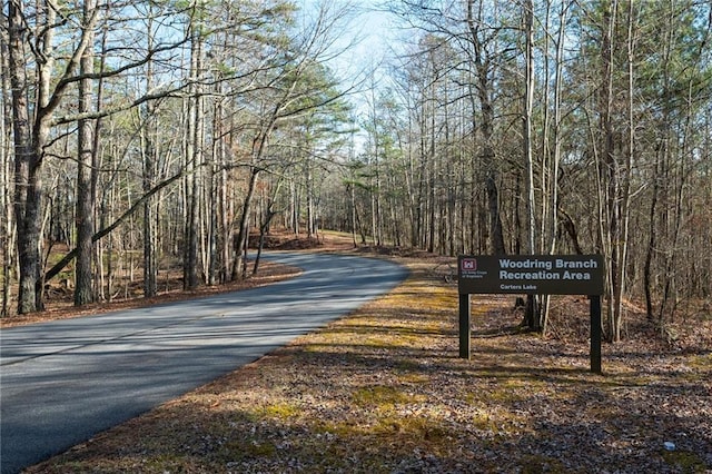 2374 Woodring Branch Rd, Chatsworth, GA 30705 - view of asphalt street featuring a wooded view