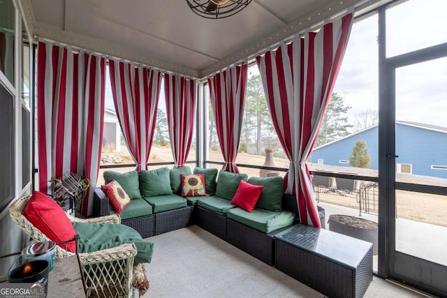 123 Rabun Ct, Hoschton, GA 30548 - sunroom / solarium with an outdoor living space