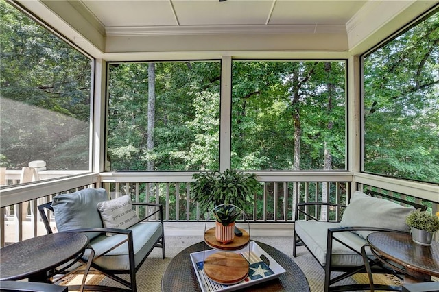 10020 Normandy Ln, Suwanee, GA 30024 - sunroom / solarium featuring an outdoor living space