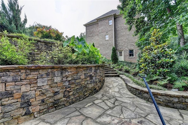 10020 Normandy Ln, Suwanee, GA 30024 - view of patio / terrace featuring stairway