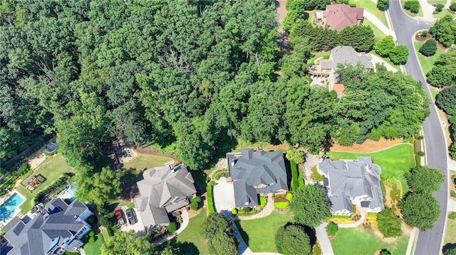 10020 Normandy Ln, Suwanee, GA 30024 - aerial view of property and surrounding area featuring nearby suburban area