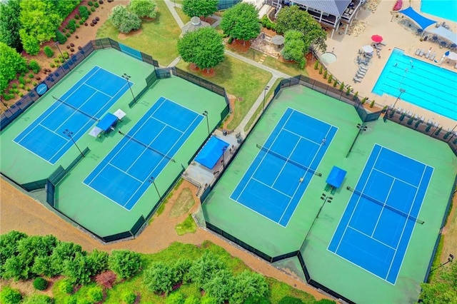 10020 Normandy Ln, Suwanee, GA 30024 - bird's eye view of a pool