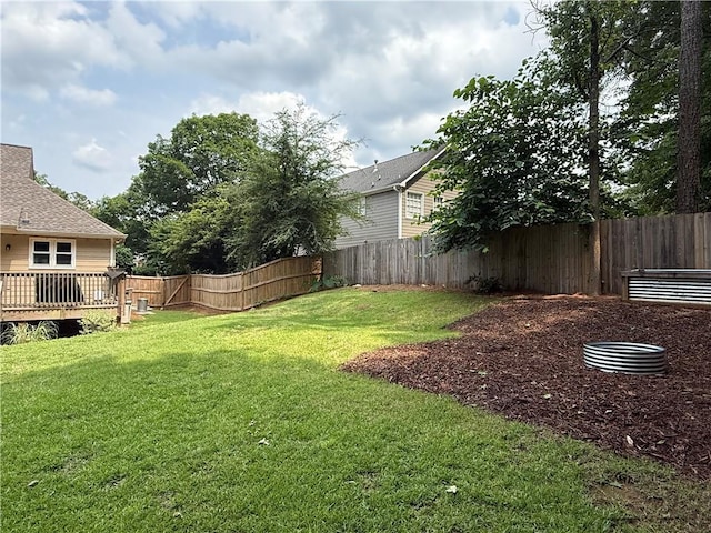 2193 Kildare Way NW, Kennesaw, GA 30152 - rear view of house with a hot tub, a chimney, and a wooden deck
