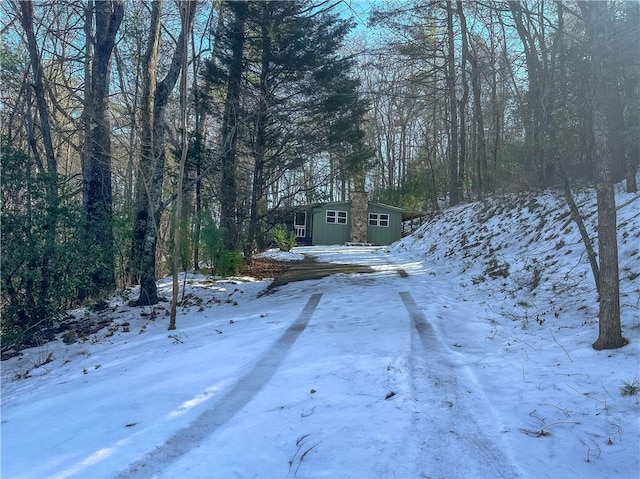 view of road featuring driveway