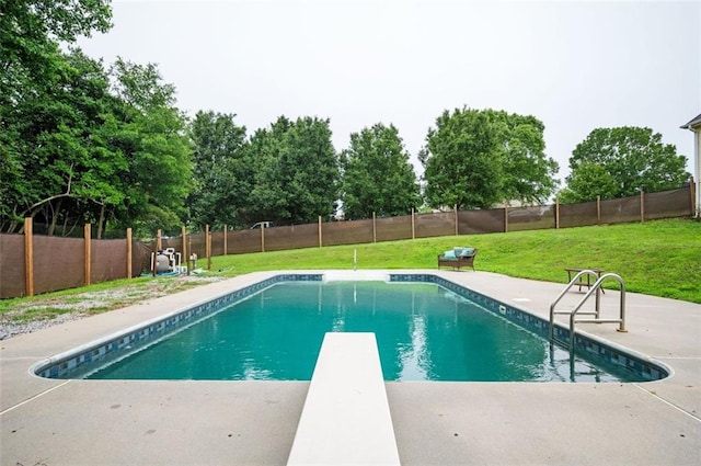 409 Cold Springs Ln, Mcdonough, GA 30252 - view of pool with a diving board and a patio