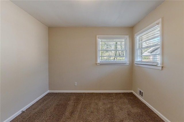 view of carpeted empty room