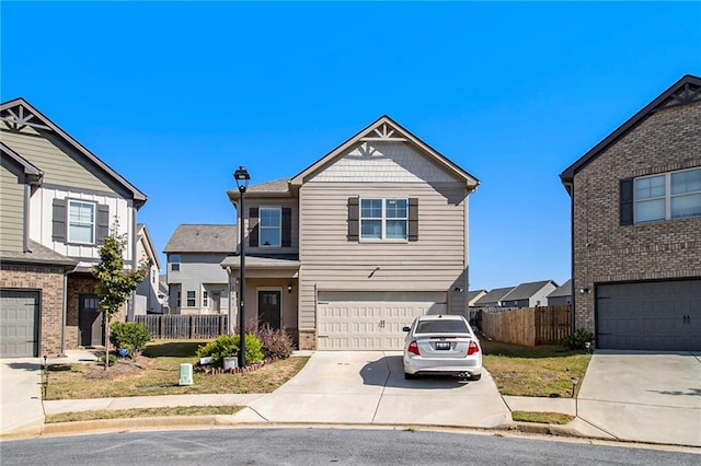 2291 Elise Way, Hampton, GA 30228 - view of front facade featuring a garage, driveway, and a residential view