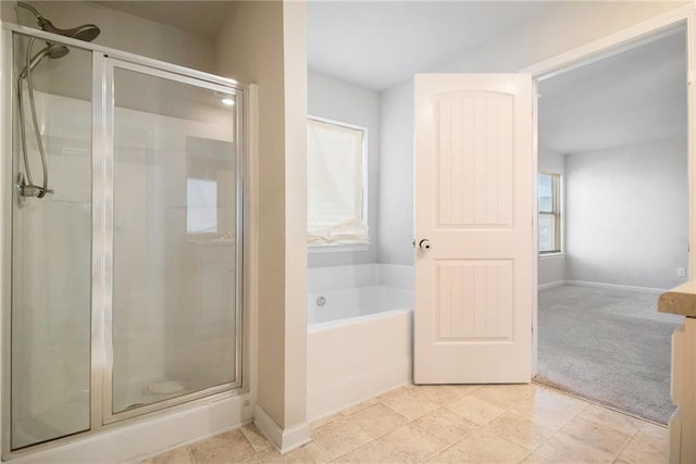 2291 Elise Way, Hampton, GA 30228 - bathroom featuring a stall shower and a bath