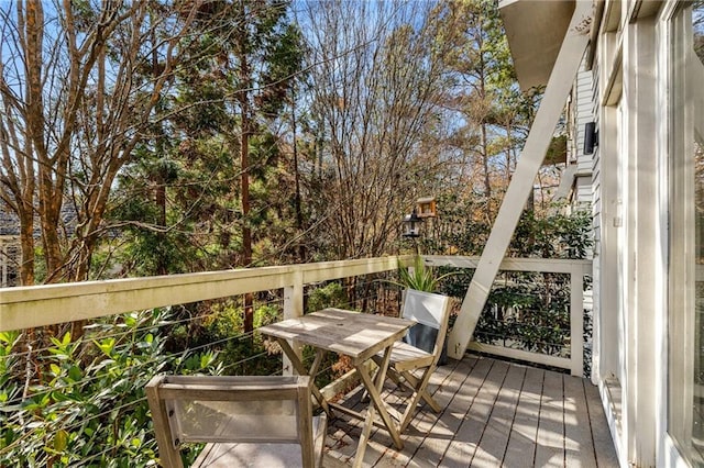 9129 Selborne Ln, Chattahoochee Hills, GA 30268 - view of wooden terrace