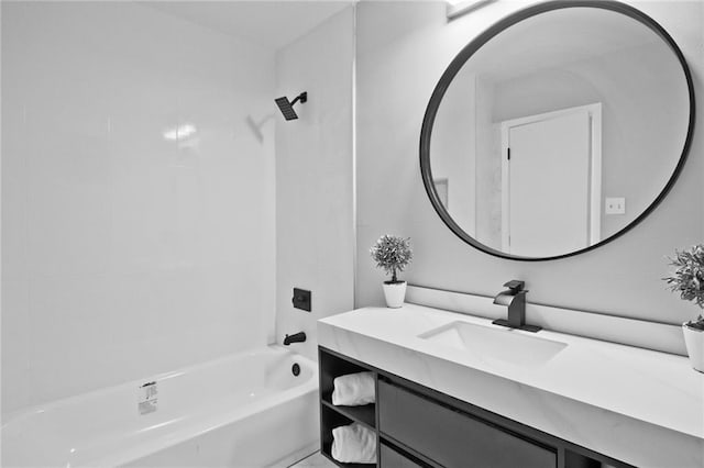 783 Lost Creek Cir, Stone Mountain, GA 30088 - bathroom with vanity and bathing tub / shower combination