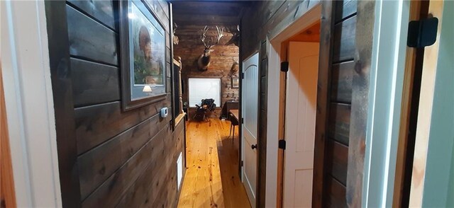 1251 Bar T Ranch Rd, Talking Rock, GA 30175 - corridor with wood-type flooring