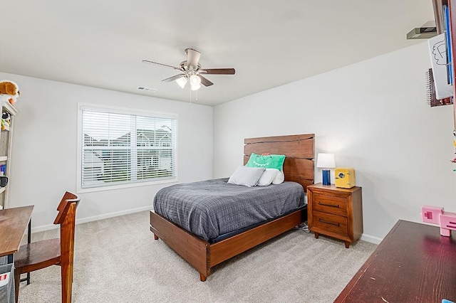 895 Garnet Dr, Acworth, GA 30101 - carpeted bedroom with baseboards and a ceiling fan