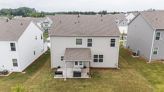 895 Garnet Dr, Acworth, GA 30101 - back of house featuring a patio, a yard, and a residential view