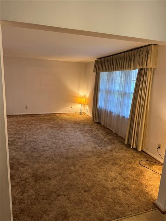 view of carpeted empty room