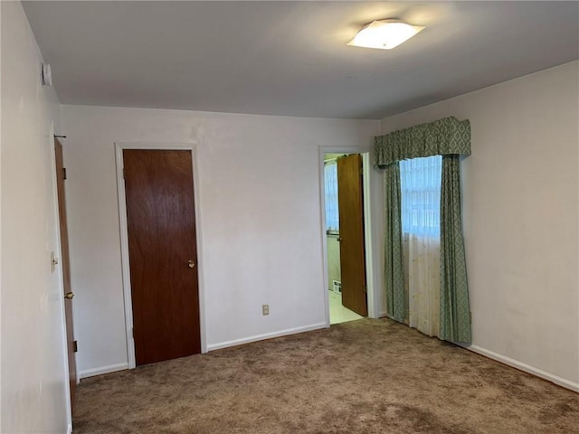 view of carpeted empty room