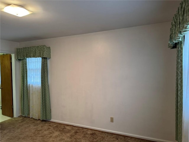 view of carpeted empty room