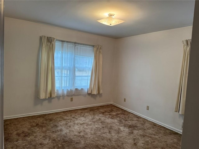 view of carpeted empty room