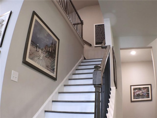 view of staircase