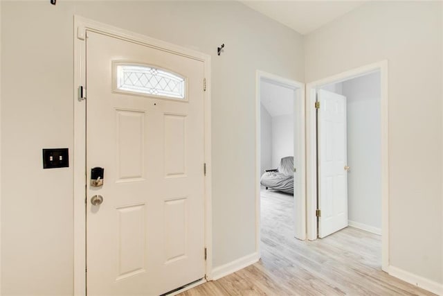 468 Berkshire Pl, Fairburn, GA 30213 - entryway with baseboards and light wood-type flooring