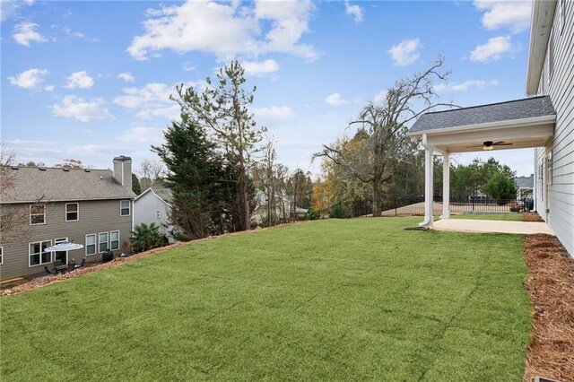 4380 Links Blvd, Jefferson, GA 30549 - view of yard featuring ceiling fan and a patio