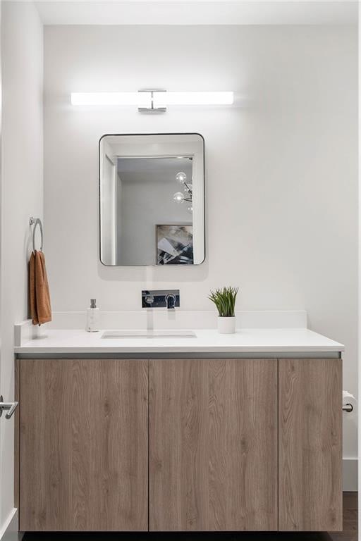 bathroom featuring vanity