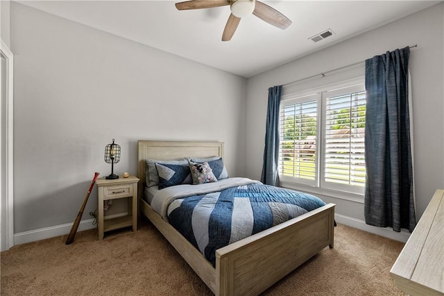 5330 Lake Redwine Cv NW, Acworth, GA 30101 - carpeted bedroom featuring baseboards and ceiling fan