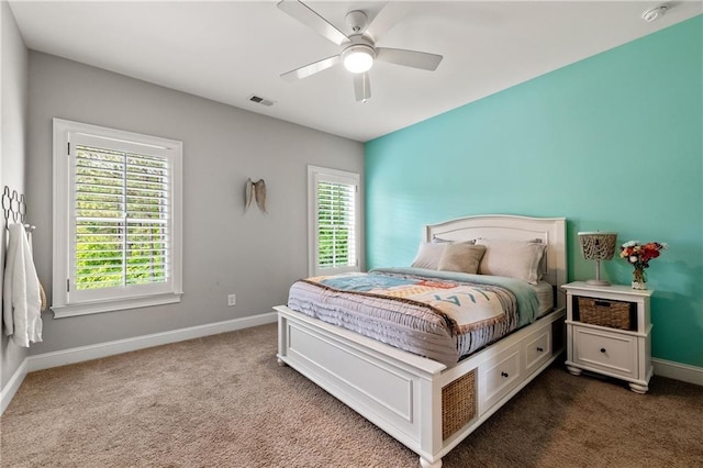 5330 Lake Redwine Cv NW, Acworth, GA 30101 - carpeted bedroom with baseboards and ceiling fan