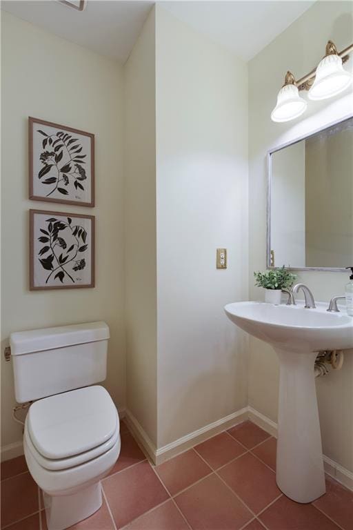 3711 Spinnaker Cir, Alpharetta, GA 30005 - bathroom featuring tile patterned flooring, toilet, and baseboards