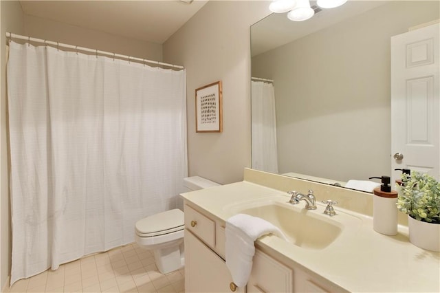 3711 Spinnaker Cir, Alpharetta, GA 30005 - bathroom featuring tile patterned floors, toilet, and vanity
