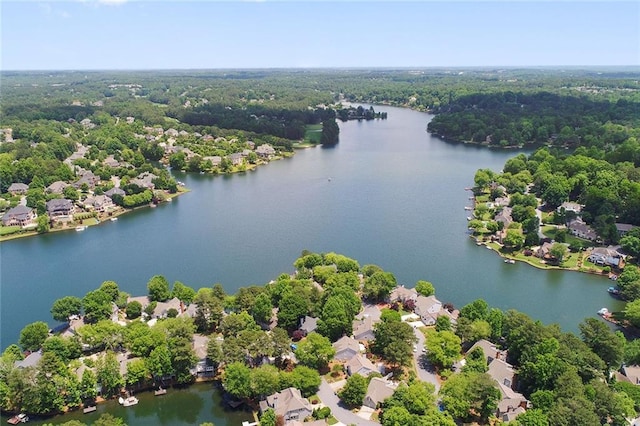 3711 Spinnaker Cir, Alpharetta, GA 30005 - aerial perspective of suburban area featuring a nearby body of water and a forest