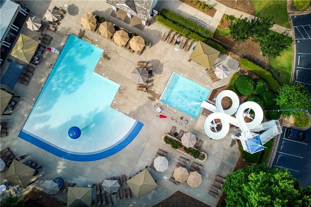 3711 Spinnaker Cir, Alpharetta, GA 30005 - bird's eye view of a pool area