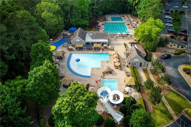 3711 Spinnaker Cir, Alpharetta, GA 30005 - view of subject property featuring a pool area