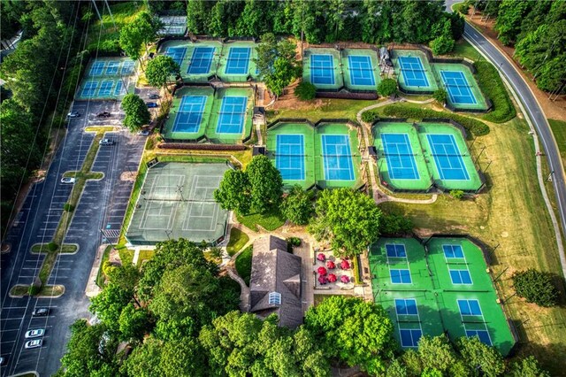 3711 Spinnaker Cir, Alpharetta, GA 30005 - aerial view of property and surrounding area