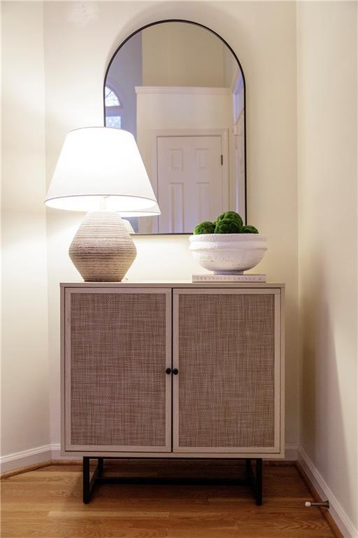 3711 Spinnaker Cir, Alpharetta, GA 30005 - detailed view of baseboards and wood finished floors