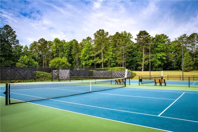 3711 Spinnaker Cir, Alpharetta, GA 30005 - view of tennis court featuring fence