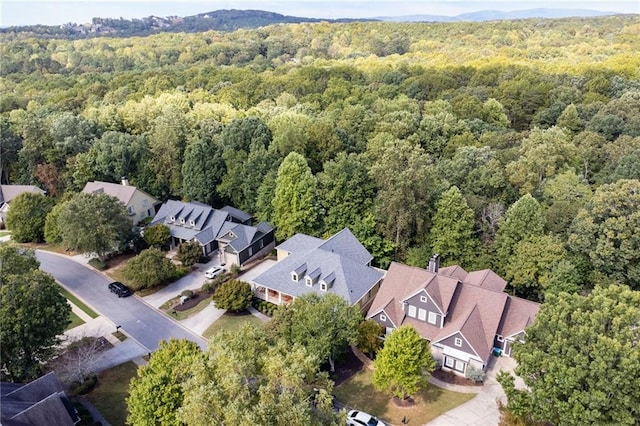 216 Crescent Moon Way, Canton, GA 30114 - drone / aerial view with a residential view and a forest view