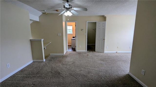 4707 Golod Way, Lithonia, GA 30038 - spare room with a ceiling fan, carpet flooring, and a textured ceiling