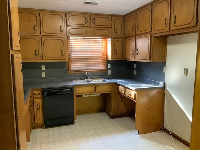 kitchen with dishwasher and sink