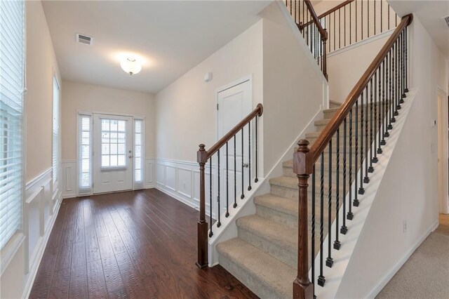 interior space featuring hardwood / wood-style flooring