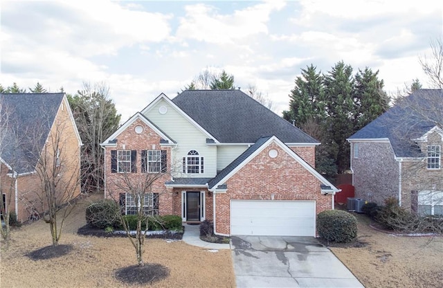 front of property featuring a garage