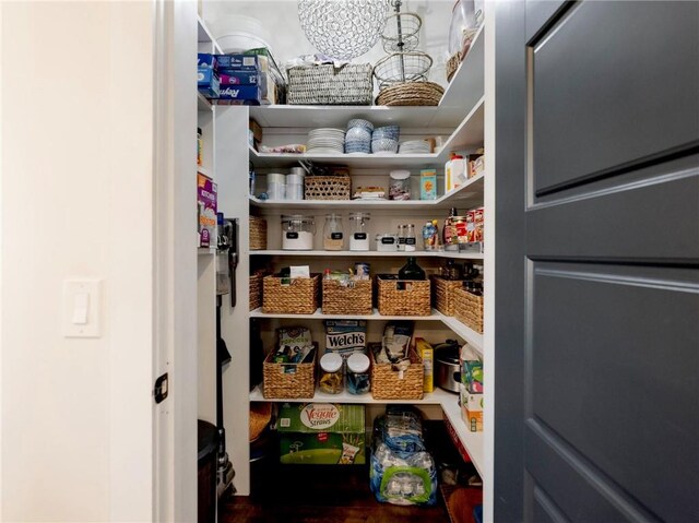 view of pantry