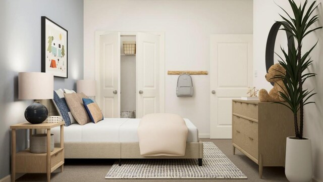 2447 Livi Ln, Buford, GA 30519 - carpeted bedroom featuring baseboards
