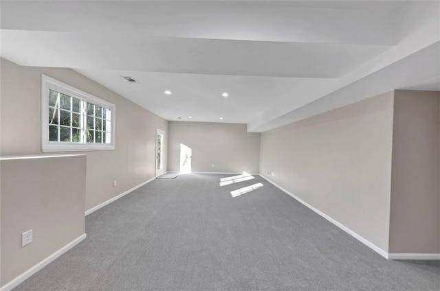 3017 Lana Ln, Marietta, GA 30066 - basement with carpet floors, baseboards, and recessed lighting