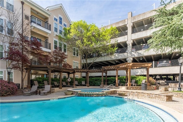pool featuring a patio