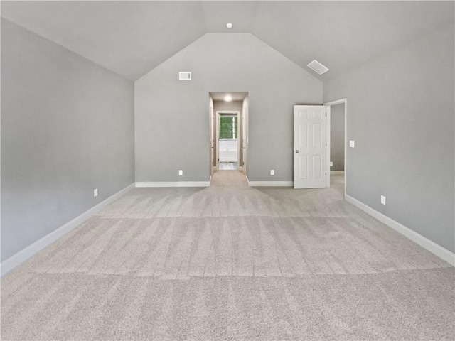 60 Hammock Dr, Covington, GA 30016 - unfurnished room with light carpet, lofted ceiling, and baseboards